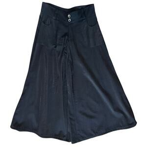 By Deep Los Angeles Vintage Y2K Women’s Size M Black Wide Leg Cropped Pants